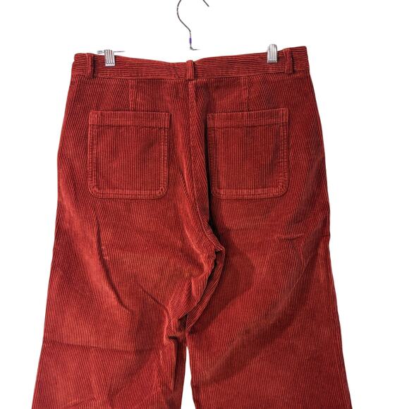 Poetry Size 6 Pants NEW Cotton Cord Wide Leg Trousers Soft Garnet Corduroy Fall - Picture 11 of 13
